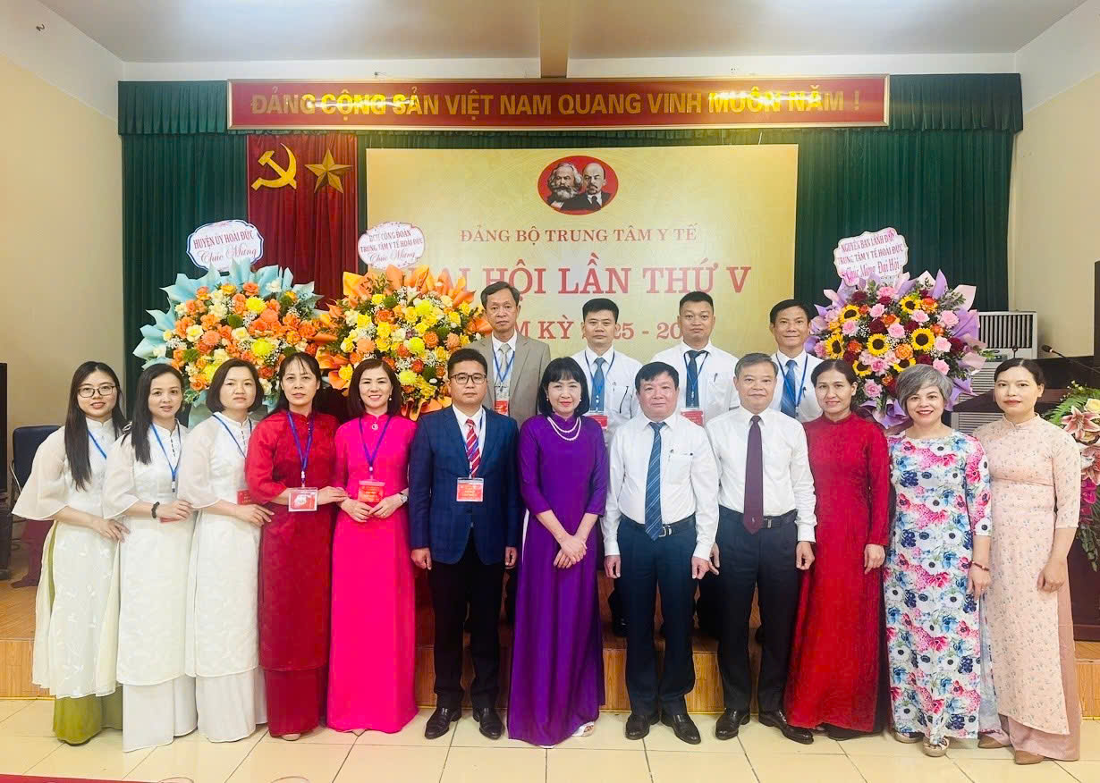 Trung tâm Y tế Hoài Đức tổ chức thành công Đại hội Đảng bộ lần thứ V, nhiệm kỳ 2025 - 2030